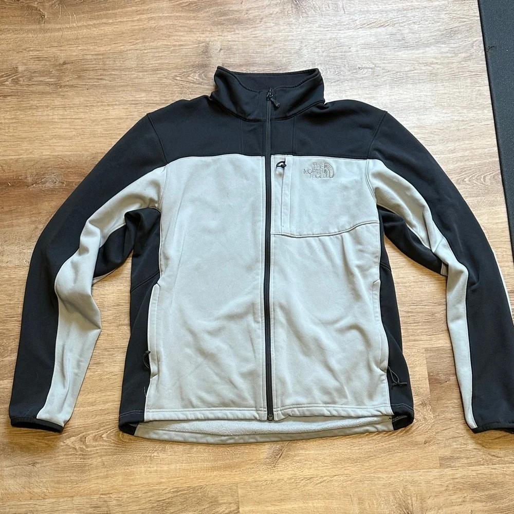 The North Face Men's Black and Light Gray Performance Jacket